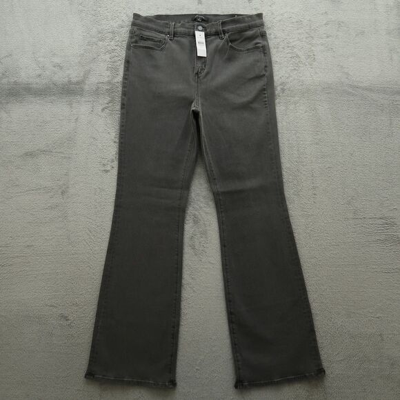 Ann Taylor Jeans Women's Size 10 Gray Mid-Rise Bootcut Denim 31.5" Inseam NWT - Picture 1 of 16